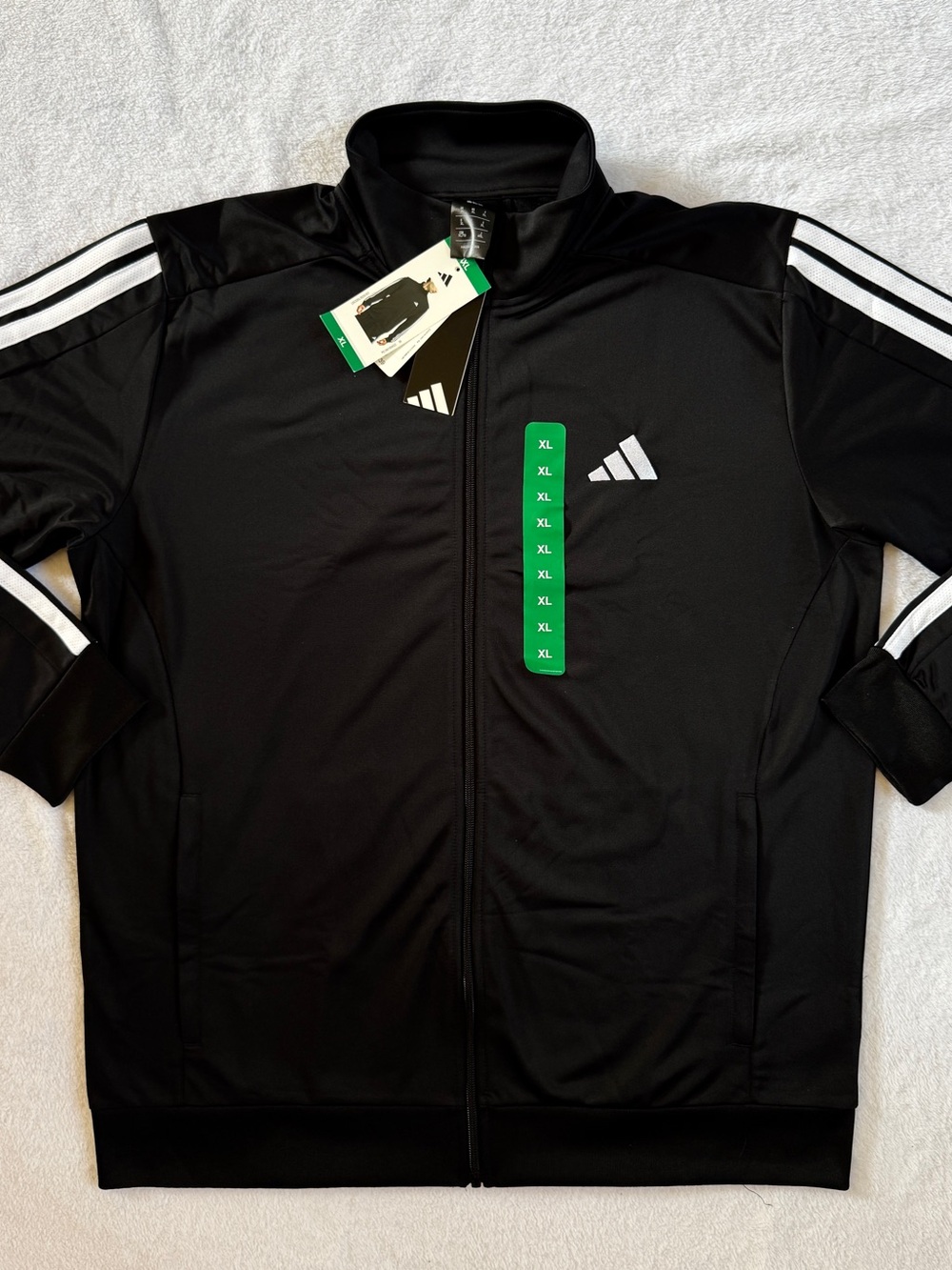 NWT Adidas Men's Black Tricot Track Jacket